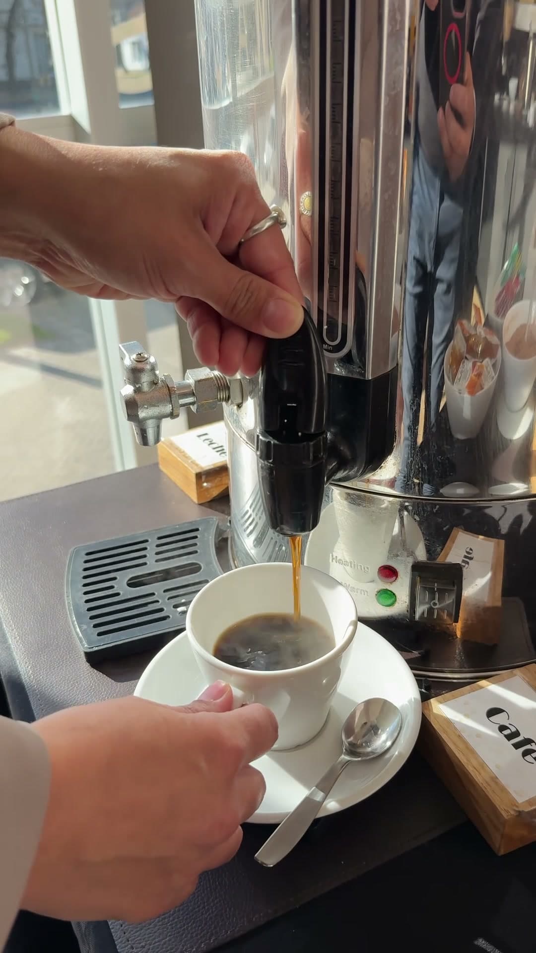 Café recién preparado